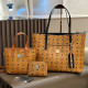 Orange Casual Letters Patchwork Zipper Contrast Bags
