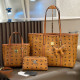 Orange Casual Letters Patchwork Zipper Contrast Bags