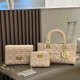 Khaki Daily Letters Metal Accessories Trim Texture Bags