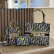 White Blue Casual Letters Patchwork Contrast Bags