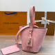 Pink Daily Letters Patchwork Contrast Bags