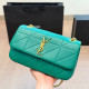 Green Casual Letters Chains Texture Bags