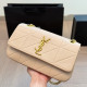 Apricot Casual Letters Chains Texture Bags