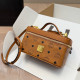 Orange Daily Letters Patchwork Zipper Adjustable Bags