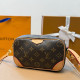 Brown Daily Letters Patchwork Zipper Contrast Bags
