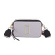 Light Gray Simplicity Geometric Patchwork Zipper Bags