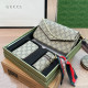 Khaki Daily Letters Patchwork Zipper Bags