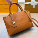 Orange Daily Letters Zipper Embossed Bags