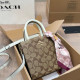 Khaki Casual Letters Patchwork Contrast Bags