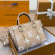 Light Khaki Casual Letters Patchwork Zipper Contrast Bags