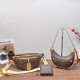 Orange Daily Letters Patchwork Zipper Contrast Bags
