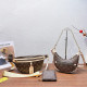 Apricot Daily Letters Patchwork Zipper Contrast Bags