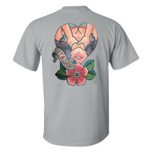 Light Gray GET A GRIP PRINTED MEN'S T-SHIRT