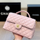 Pink Daily Solid Color Patchwork Chains Texture Bags