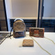 Yellow Brown Casual Letters Patchwork Zipper Contrast Bags