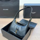 Black Daily Letters Metal Accessories Trim Zipper Bags