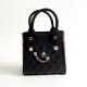 Black Daily Solid Color Metal Accessories Trim Bags