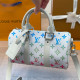 White Daily Letters Gradient Zipper Bags