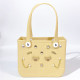 Khaki Casual Solid Color Metal Accessories Trim Bags