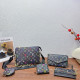Black Casual Letters Gradient Zipper Bags
