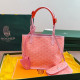 Pink Daily Letters Patchwork Bags