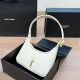 White Daily Letters Metal Accessories Trim Zipper Bags