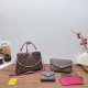 Purple Casual Letters Patchwork Chains Contrast Bags