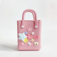 Pink Daily Cartoon Patchwork Bags
