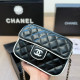 Black Casual Letters Patchwork Texture Contrast Bags
