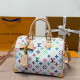 White Vacation Letters Gradient Zipper Contrast Bags