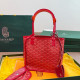 Red Daily Letters Patchwork Bags