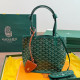 Dark Green Daily Letters Patchwork Bags