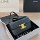 Black Casual Letters Metal Accessories Trim Adjustable Bags