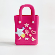 Red Daily Cartoon Patchwork Bags