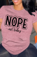 Pink Casual Letter Print O Neck Tops