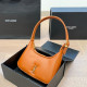 Orange Daily Letters Metal Accessories Trim Zipper Bags