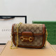 Brown Casual Letters Patchwork Chains Hot Drill Bags