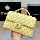 Yellow Daily Solid Color Patchwork Chains Texture Bags