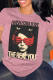 Pink Casual portrait O Neck Tops