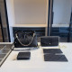 Black Casual Letters Embossed Bags
