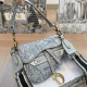 Gray White Casual Daily Letters Metal Accessories Trim Bags