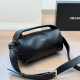Black Daily Letters Zipper Bags