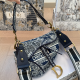 Tibetan Blue Casual Daily Letters Metal Accessories Trim Bags