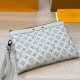 White Casual Daily Letters Zipper Bags
