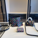 Black Daily Letters Zipper Bags