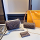 Brown Casual Daily Letters Metal Accessories Trim Zipper Bags