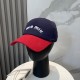 Dark Blue Casual Daily Letters Patchwork Hat