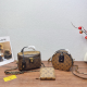 Brown Daily Letters Chains Zipper Bags