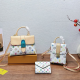 White Daily Letters Patchwork Bags