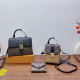 Black Brown Daily Letters Patchwork Bags